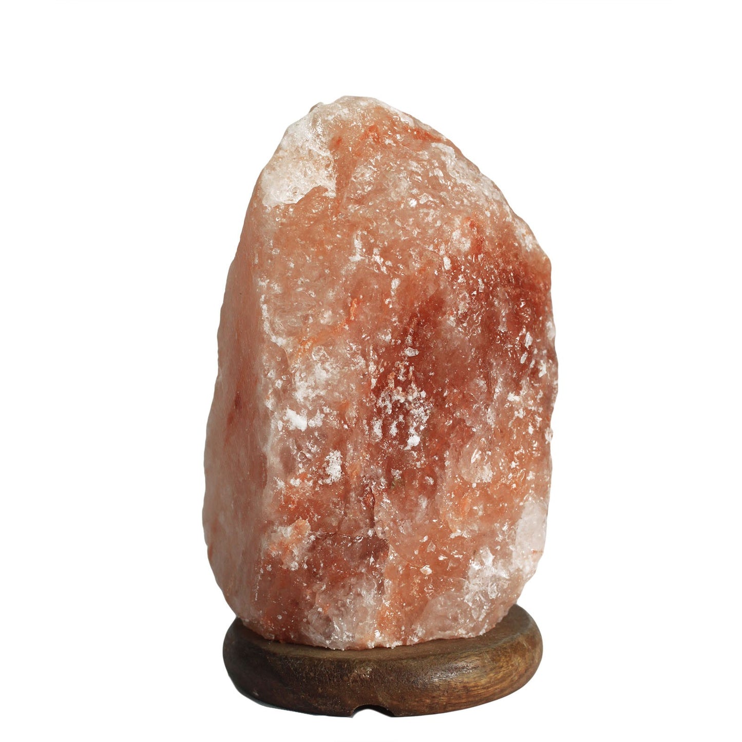 Natural Himalayan Pink Salt Lamp With Wooden Base - UK Free Delivery