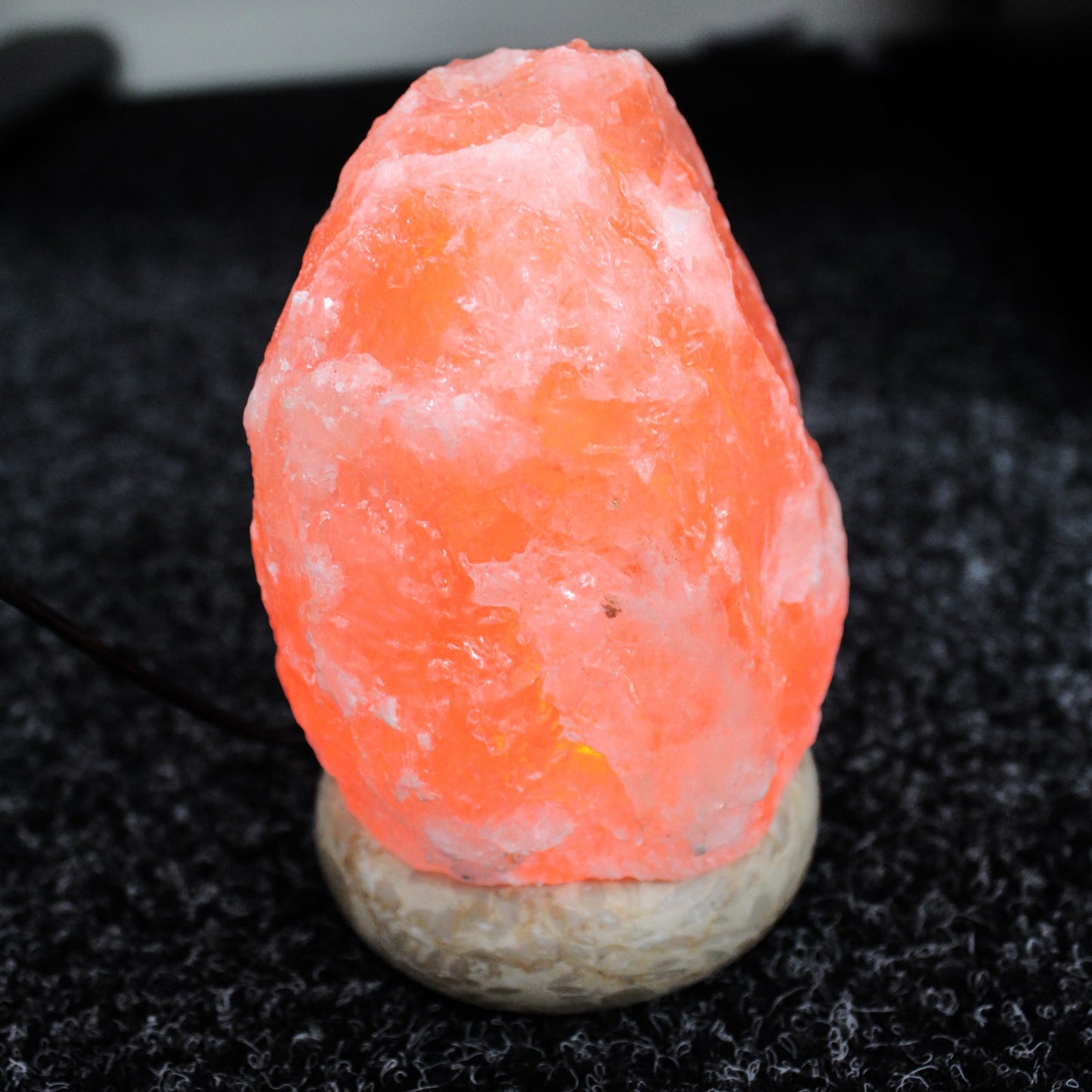 Natural Himalayan USB Salt Lamp with Marble Base - UK Free Delivery