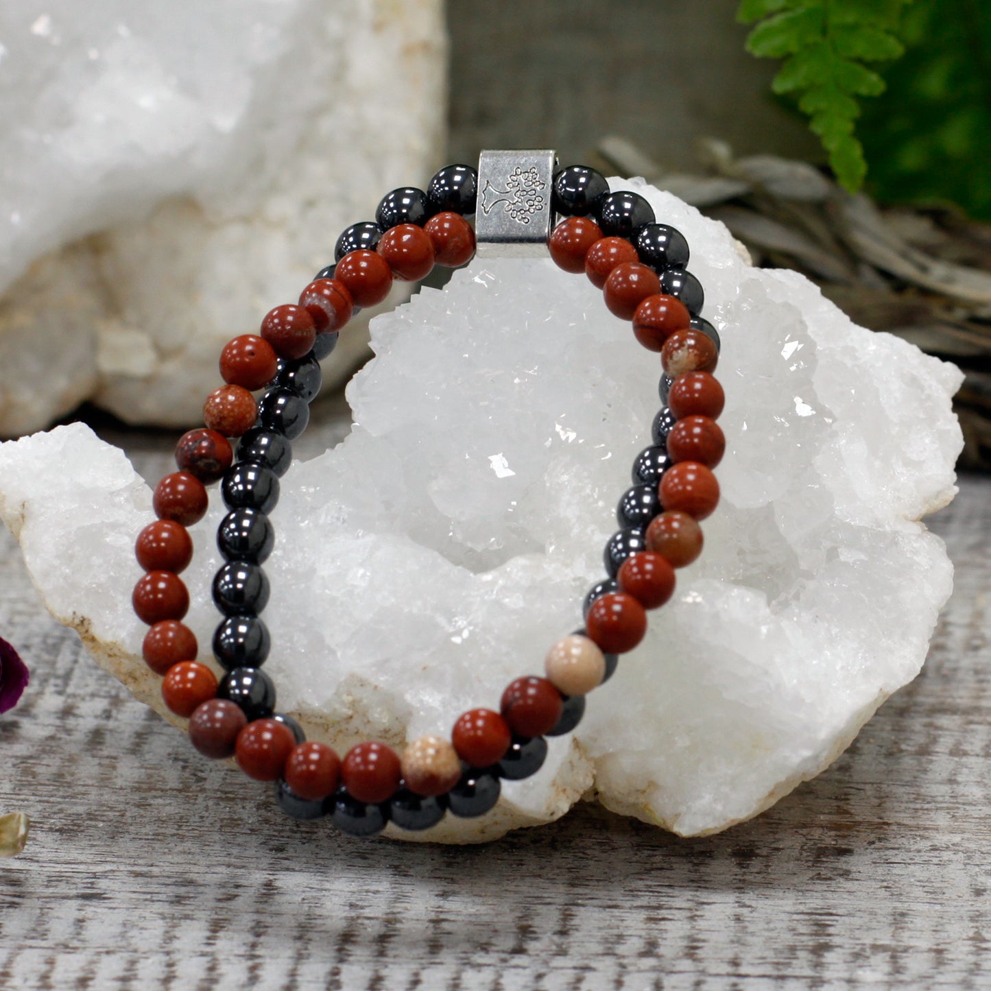Red Stone Magnetic Gemstone Bracelet