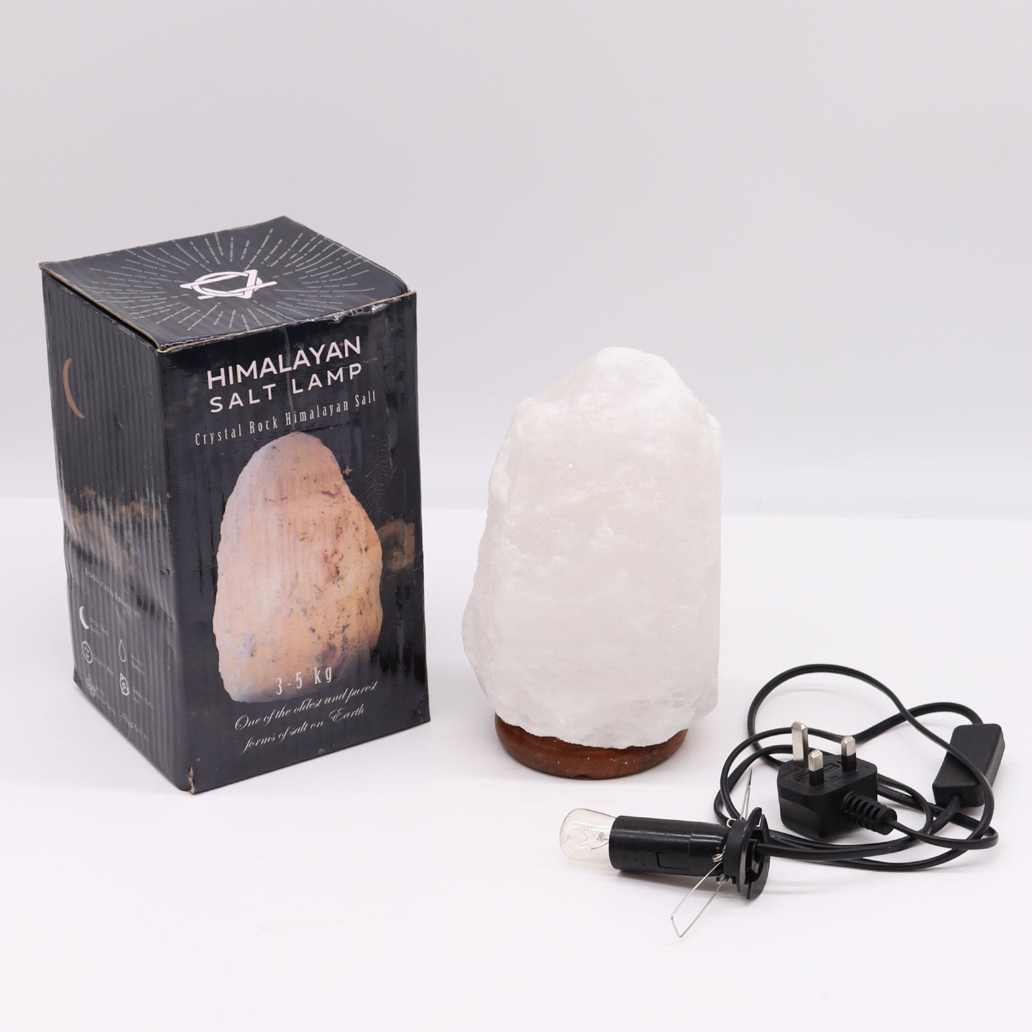 Himalayan White Salt Rock Crystal Lamp - UK Free Delivery Nova Mart