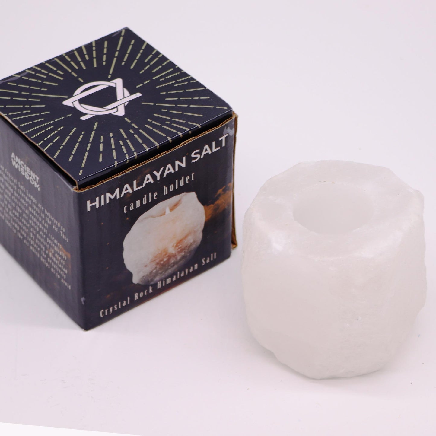 Crystal Rock Himalayan Salt Candle Holder - UK Free Delivery Nova Mart