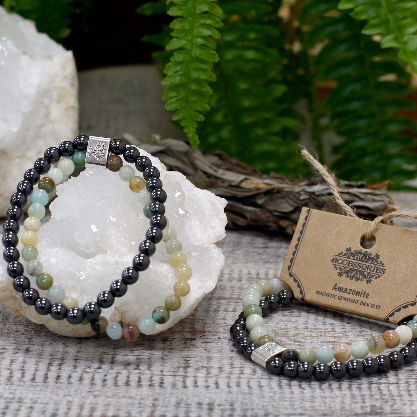 Amazonite Magnetic Gemstone Bracelet