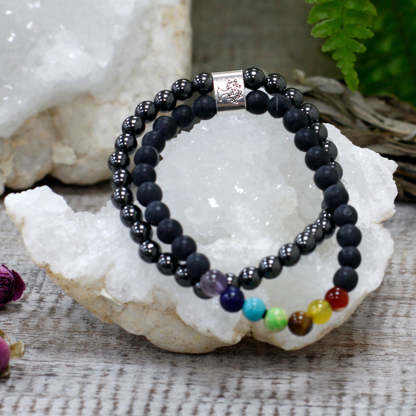 Black Stone Chakra Magnetic Gemstone Bracelet