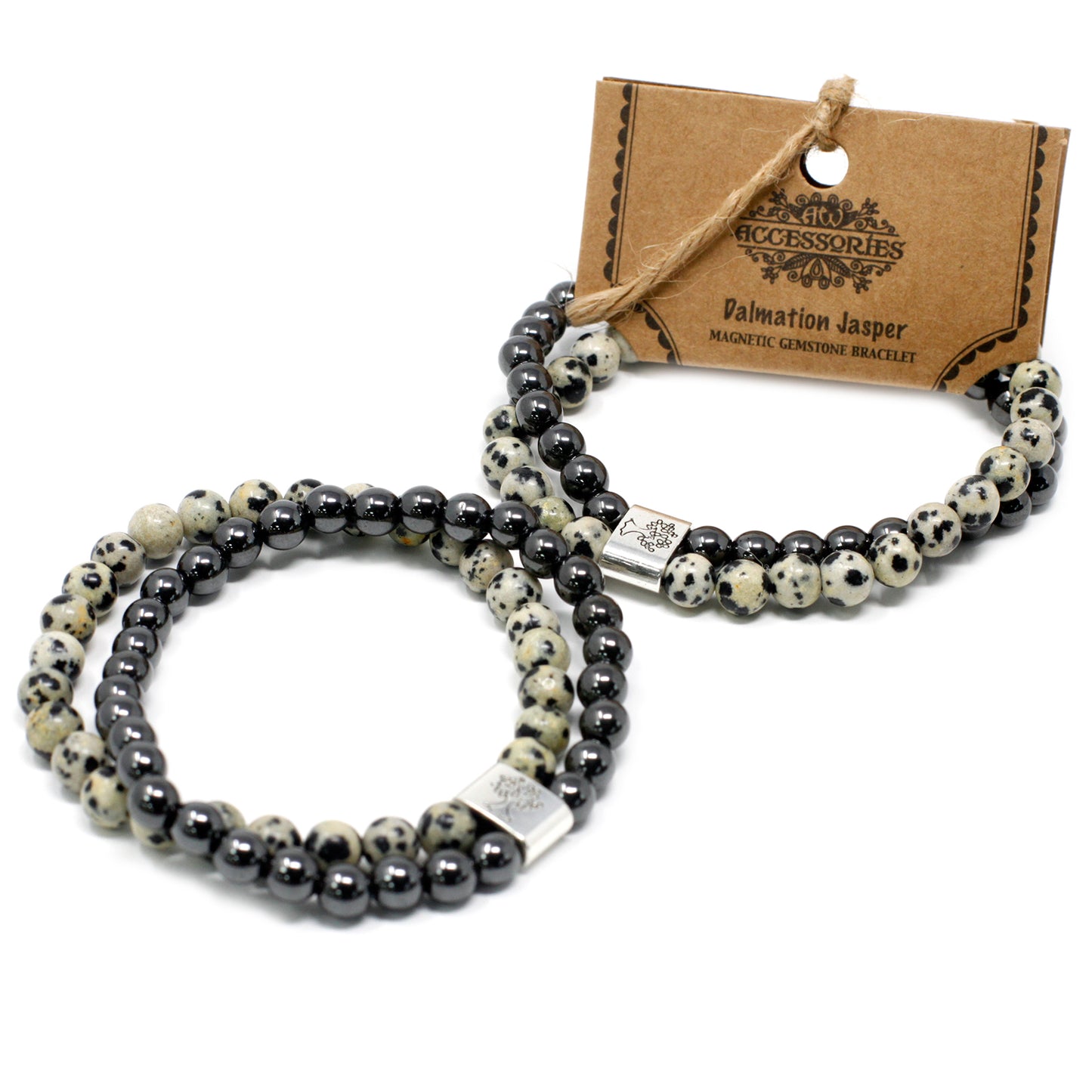 Dalmation Jasper Magnetic Gemstone Bracelet