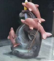 Dolphin Wave Incense Burner