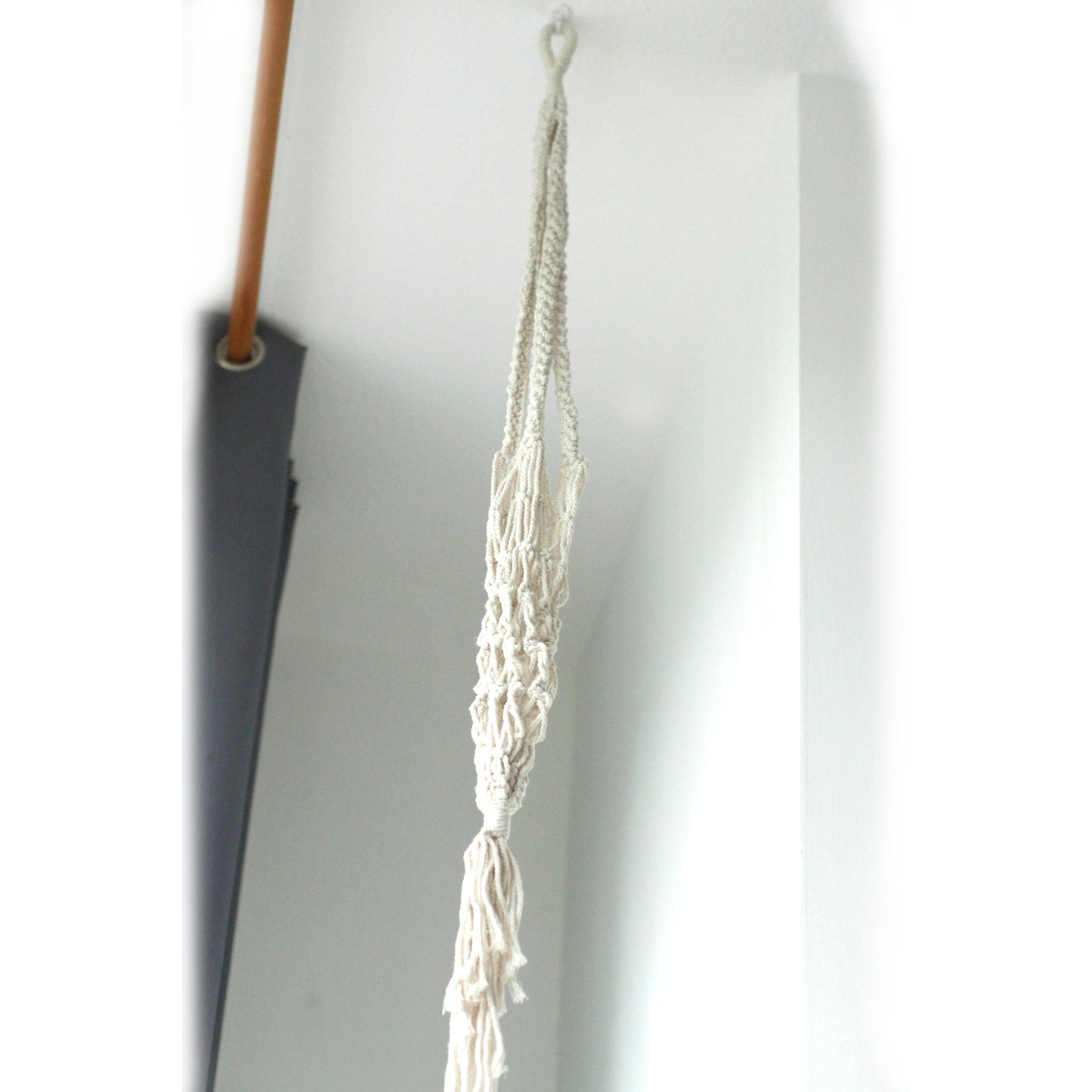Large Extra Long Macrame Pot Holder for Plants - Boho Home Decor