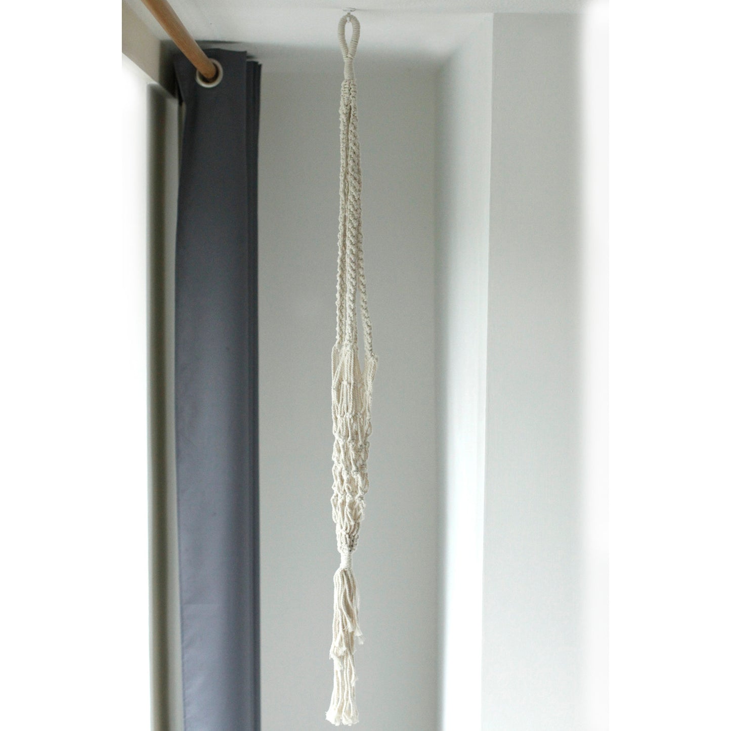 Large Extra Long Macrame Pot Holder for Plants - Boho Home Decor