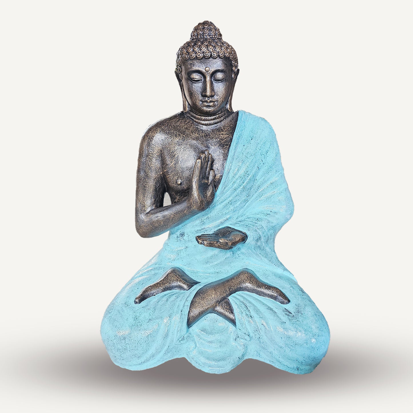 Large Turquoise & Stone Buddha Meditation in Stupa