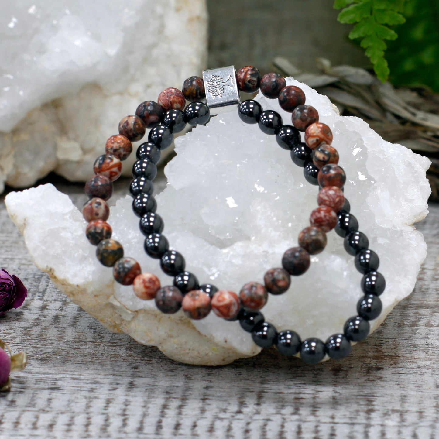 Leopard Skin Magnetic Gemstone Bracelet