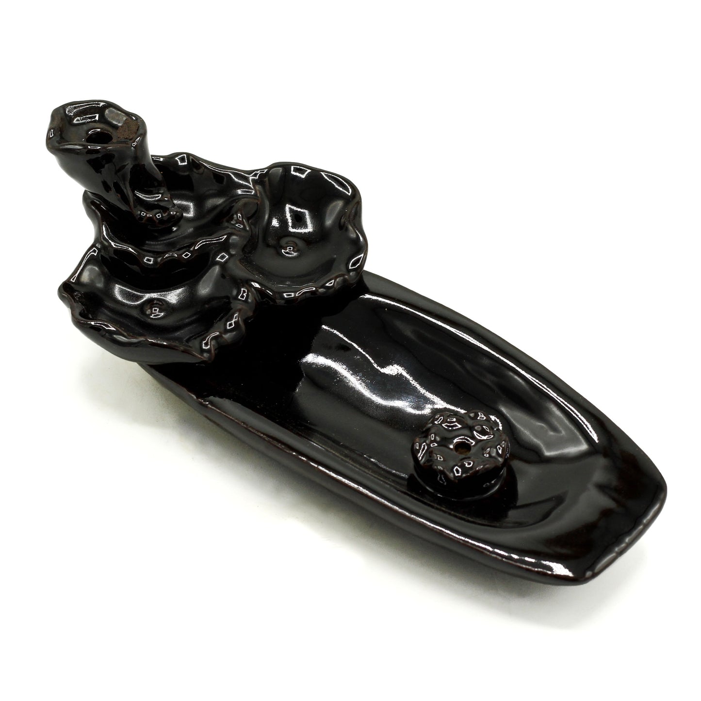 Lotus Pond Backflow Incense Burner with Incense Stick Holder in UK