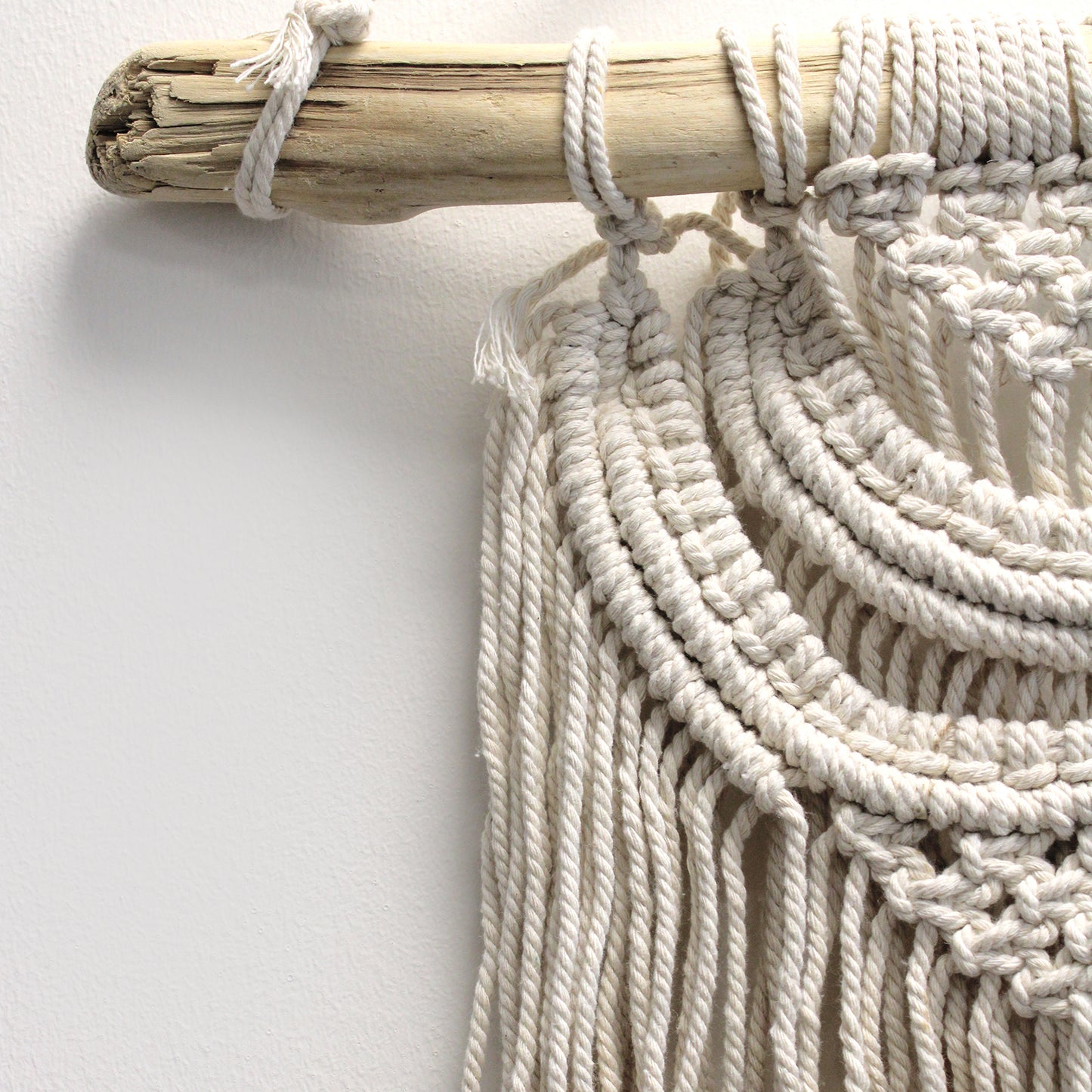 Macrame Wall Hanging - Two Waves, Handmade Boho Wall Decor
