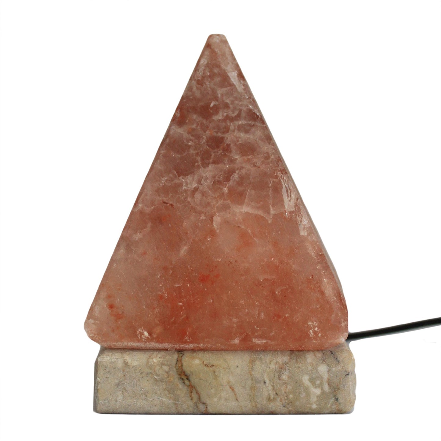 Natural Himalayan Pyramid Salt Lamp USB, 9cm Single - UK Free Delivery