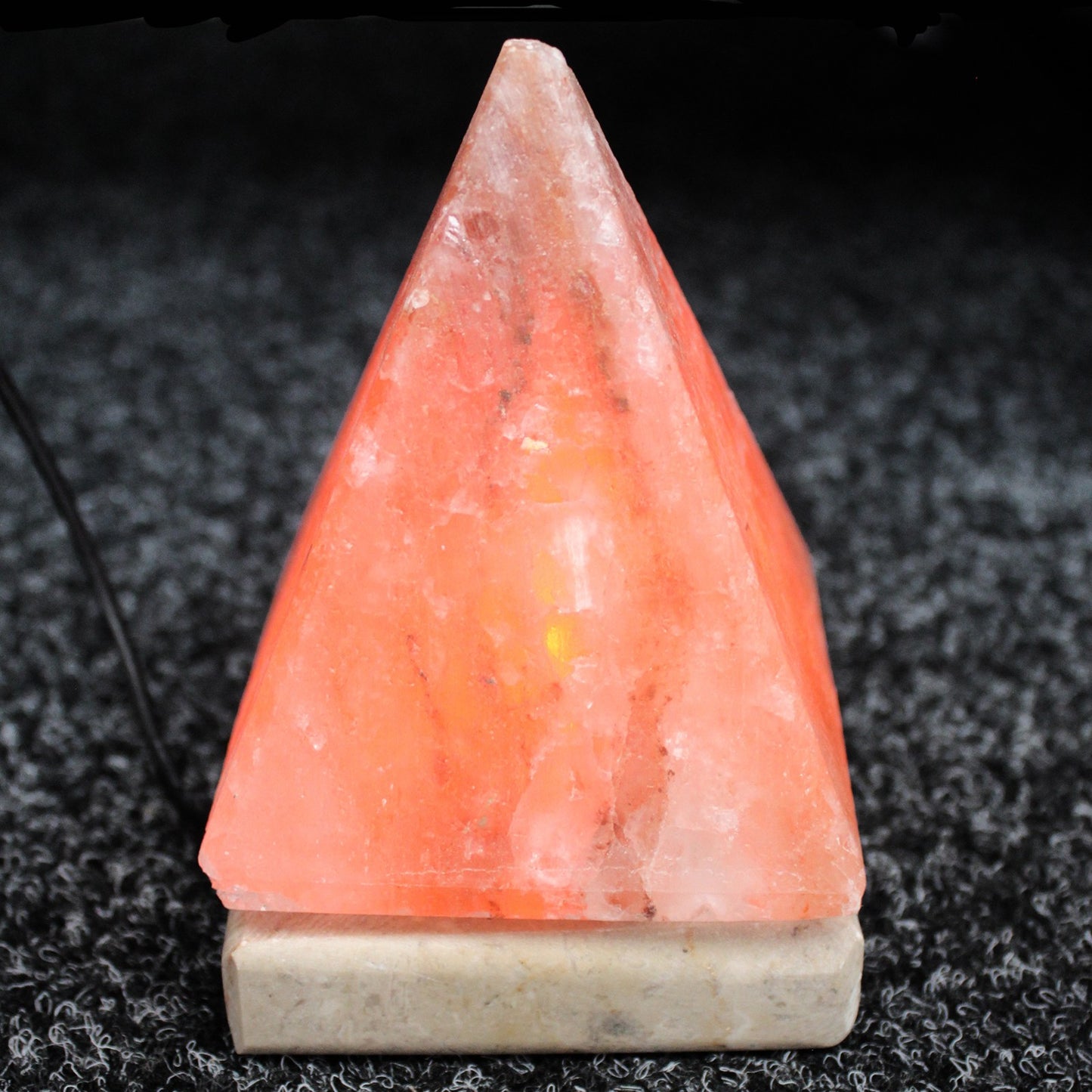 Natural Himalayan Pyramid Salt Lamp USB, 9cm Single - UK Free Delivery