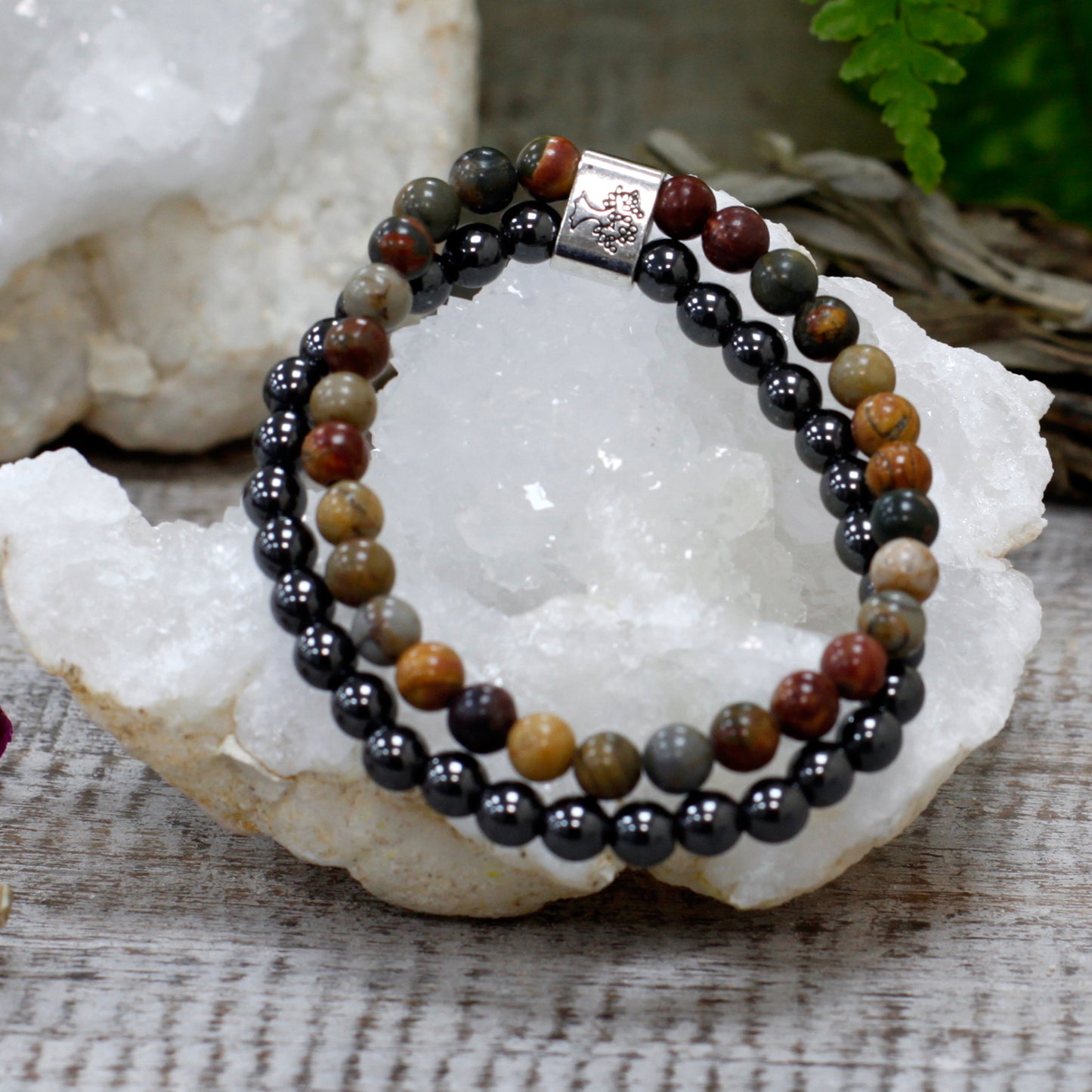 Picasso Jasper Magnetic Gemstone Bracelet