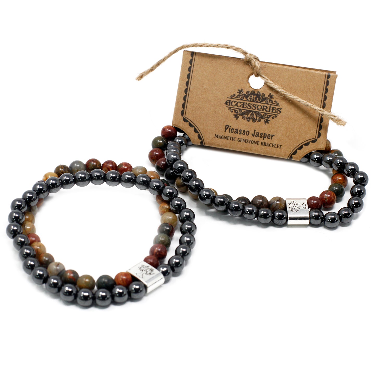 Picasso Jasper Magnetic Gemstone Bracelet