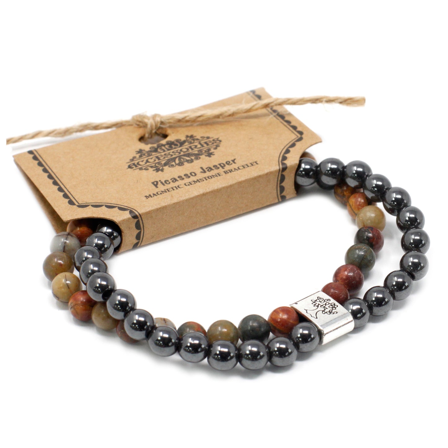Picasso Jasper Magnetic Gemstone Bracelet
