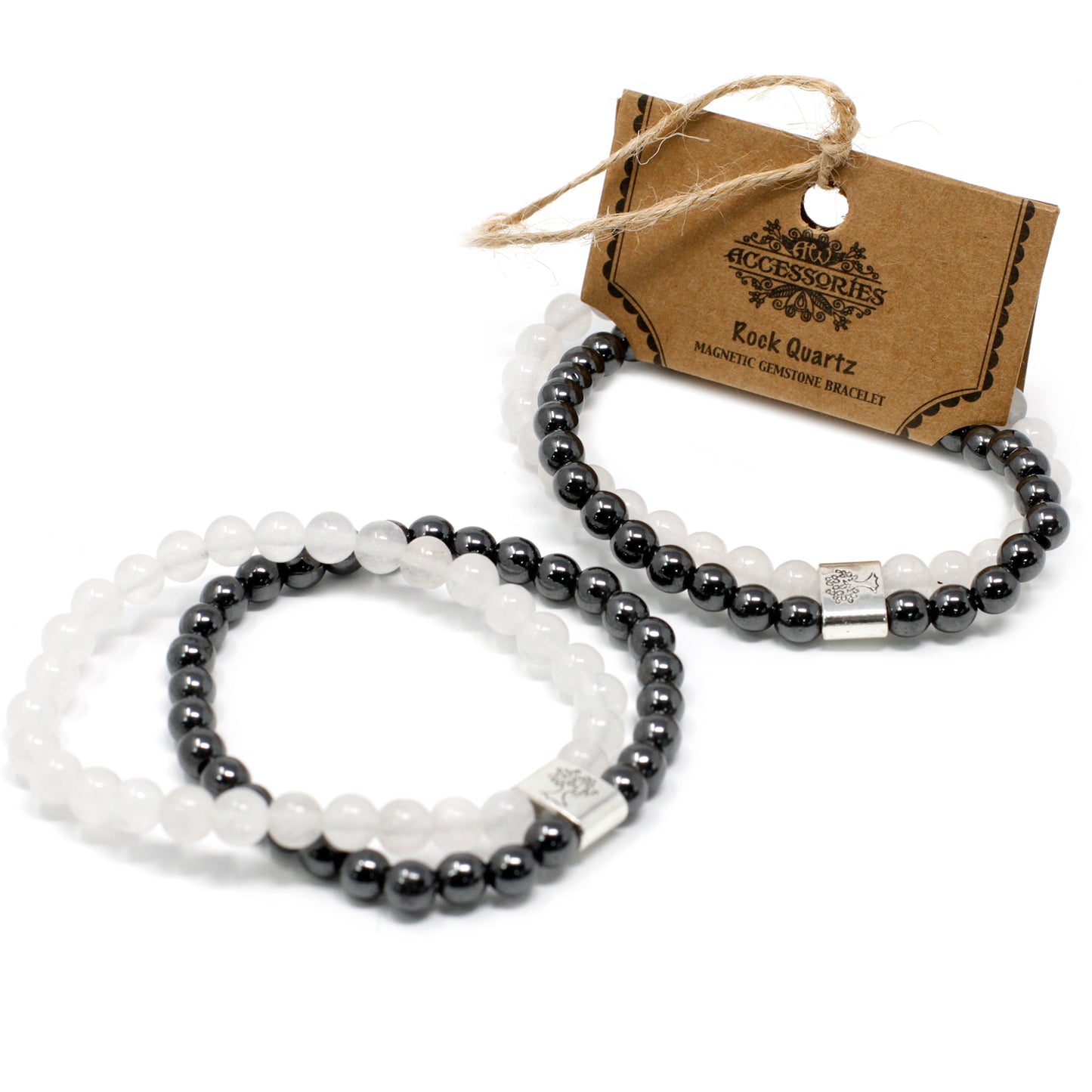 Rock Quartz Magnetic Gemstone Bracelet - UK Free Delivery By Nova Mart