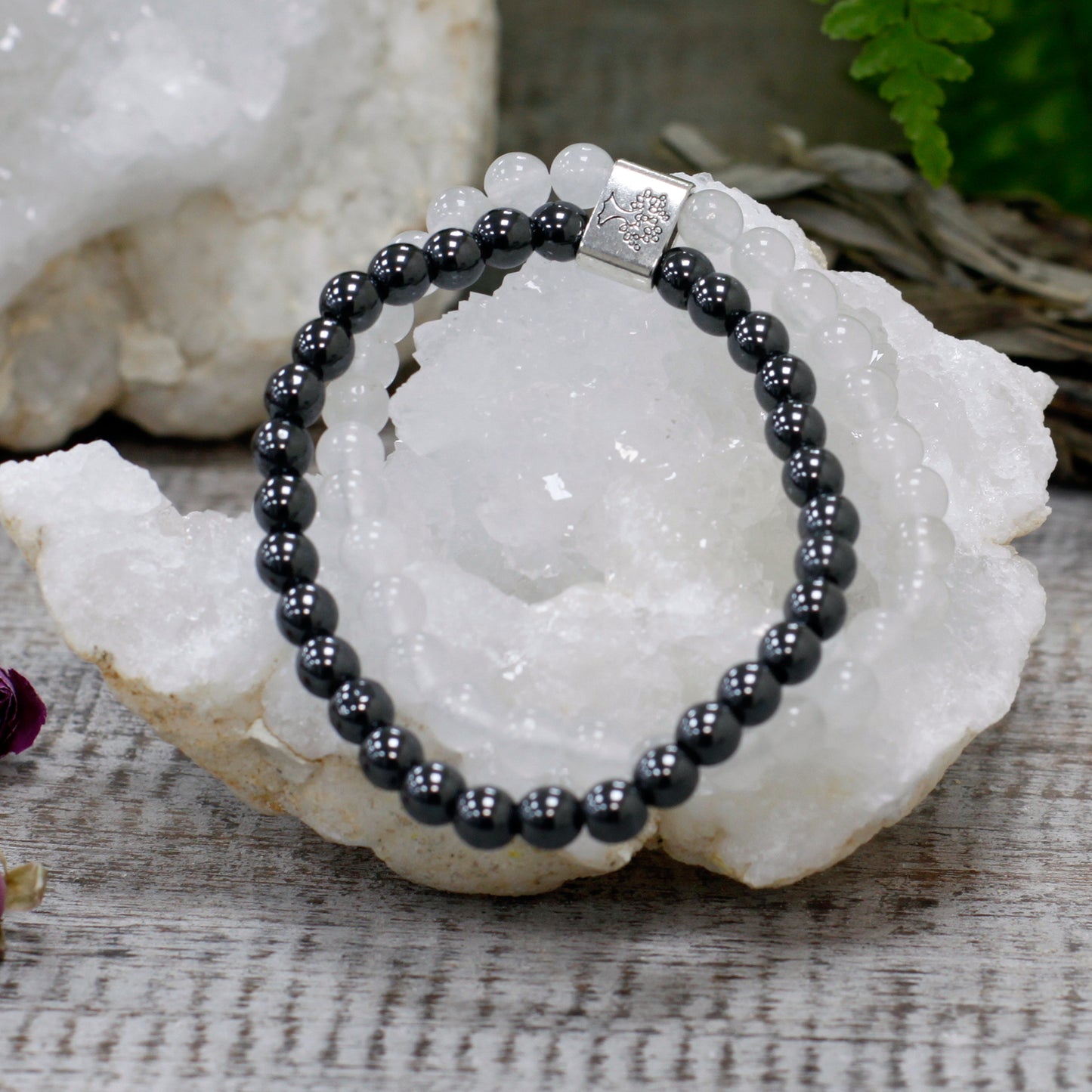 Rock Quartz Magnetic Gemstone Bracelet - UK Free Delivery By Nova Mart