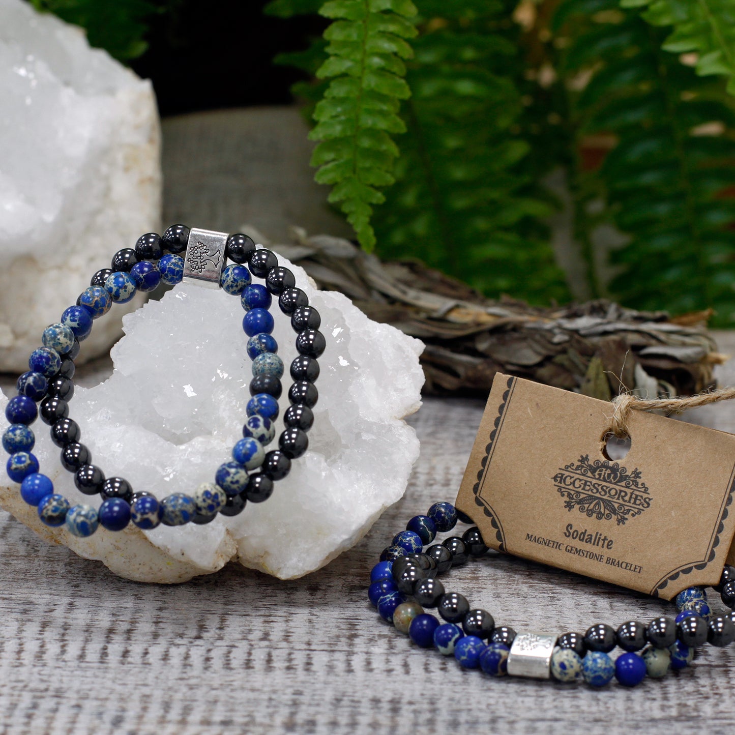 Sodalite Magnetic Gemstone Bracelet