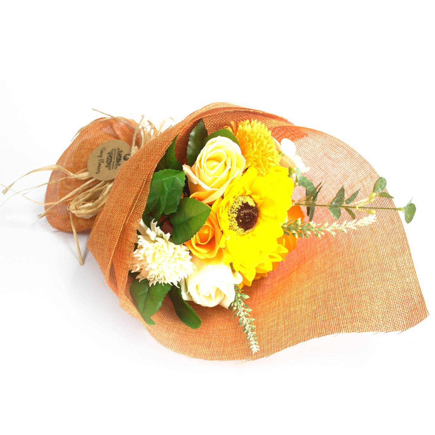 Standing Orange Soap Flower Bouquet