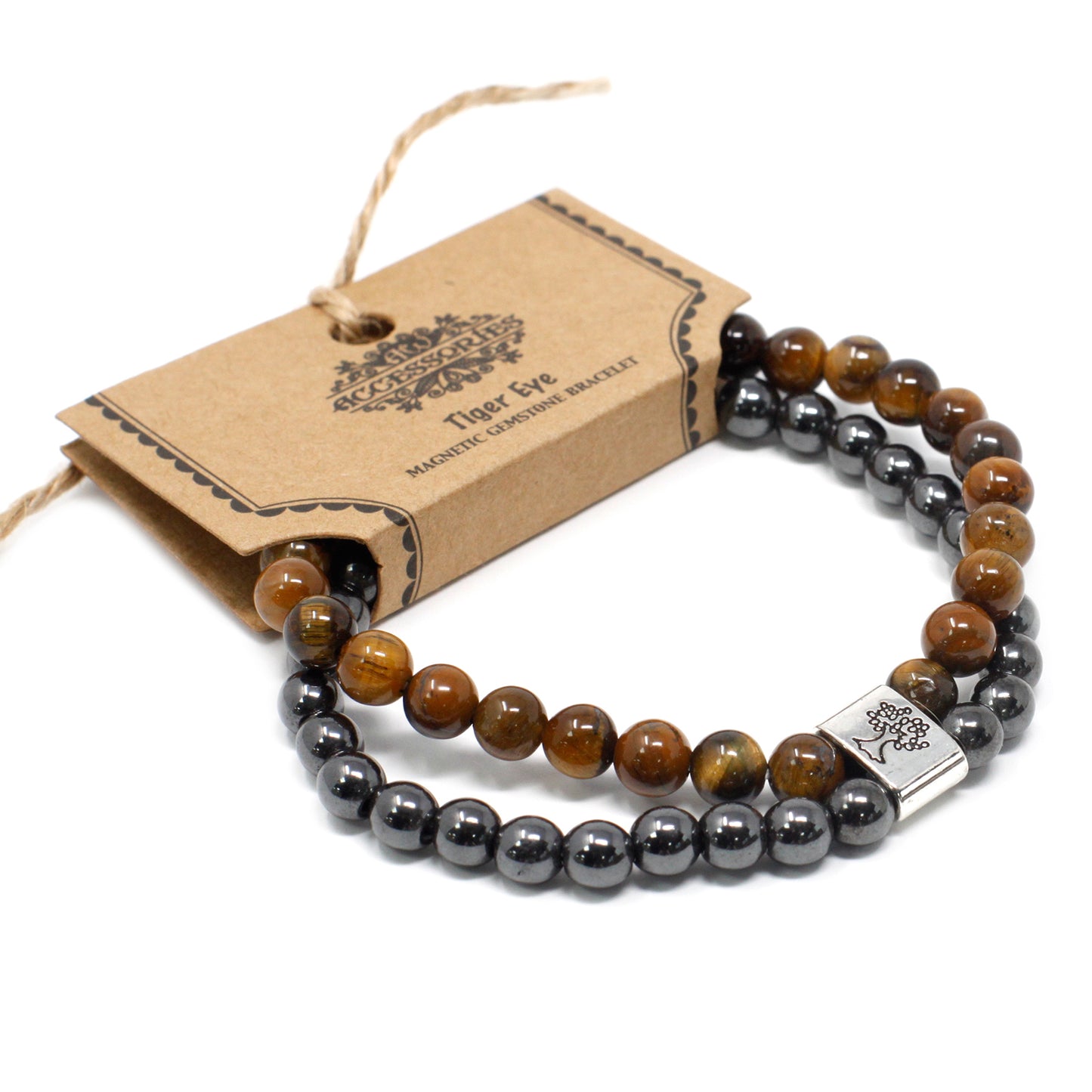 Tiger Eye Magnetic Gemstone Bracelet - UK Free Delivery By Nova Mart