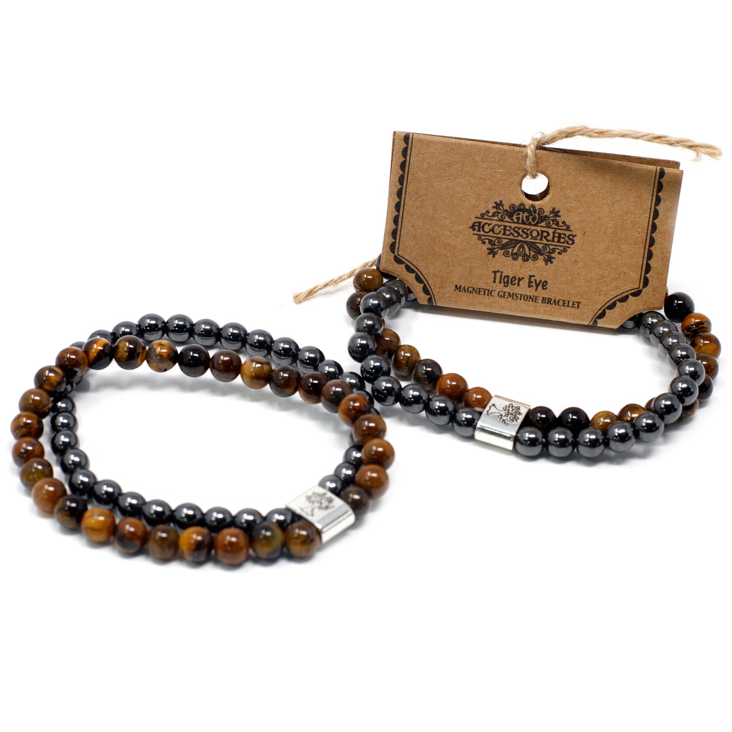 Tiger Eye Magnetic Gemstone Bracelet - UK Free Delivery By Nova Mart