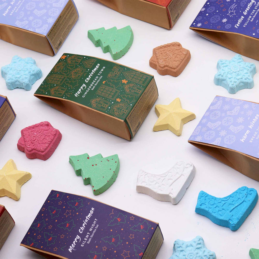 The Christmas Bath Bombs are the perfect way to bring holiday cheer to your self-care routine!