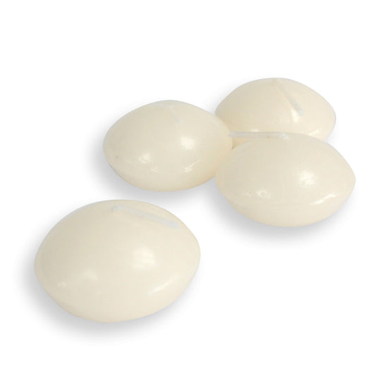 10x Small Ivory Floating Candles – Ideal for Weddings and Spa Nights