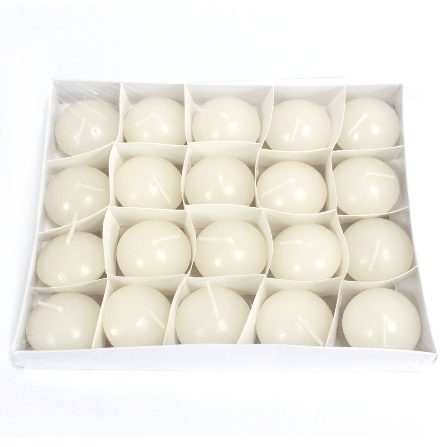 10x Small Ivory Floating Candles – Ideal for Weddings and Spa Nights