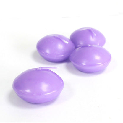 10x Small Lilac Floating Candles – Ideal for Weddings and Spa Nights