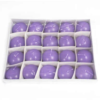 10x Small Lilac Floating Candles – Ideal for Weddings and Spa Nights