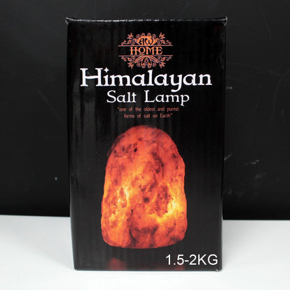 Himalayan Pink Salt Rock Lamp With Wooden Base 2kg - UK Free Delivery