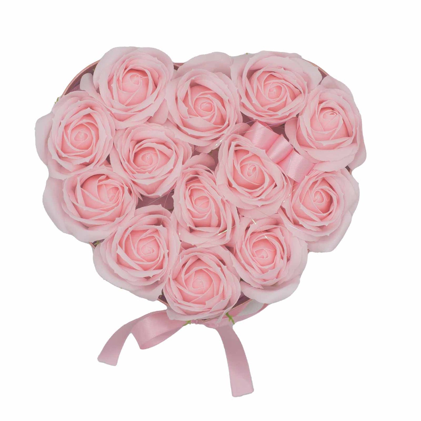 13 Pink Roses Soap Flower Bouquet Gift For Bath & Decoration