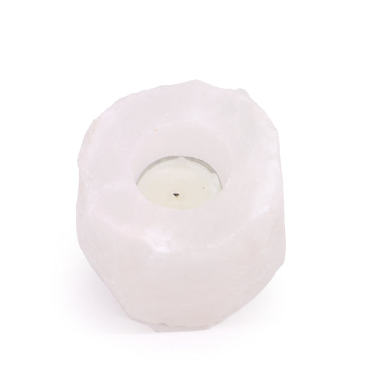 Crystal Rock Himalayan Salt Candle Holder - UK Free Delivery Nova Mart