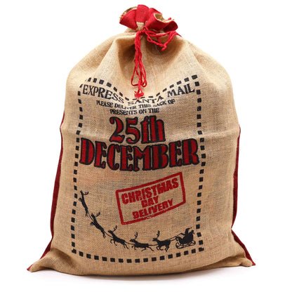 25th December Christmas Sack - Perfect for Storing Christmas Presents