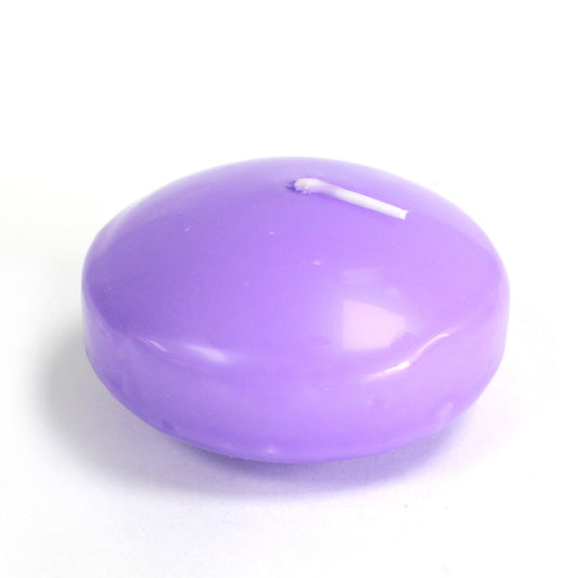 3x Large Lilac Floating Candles On Water - Ideal for Weddings Décor