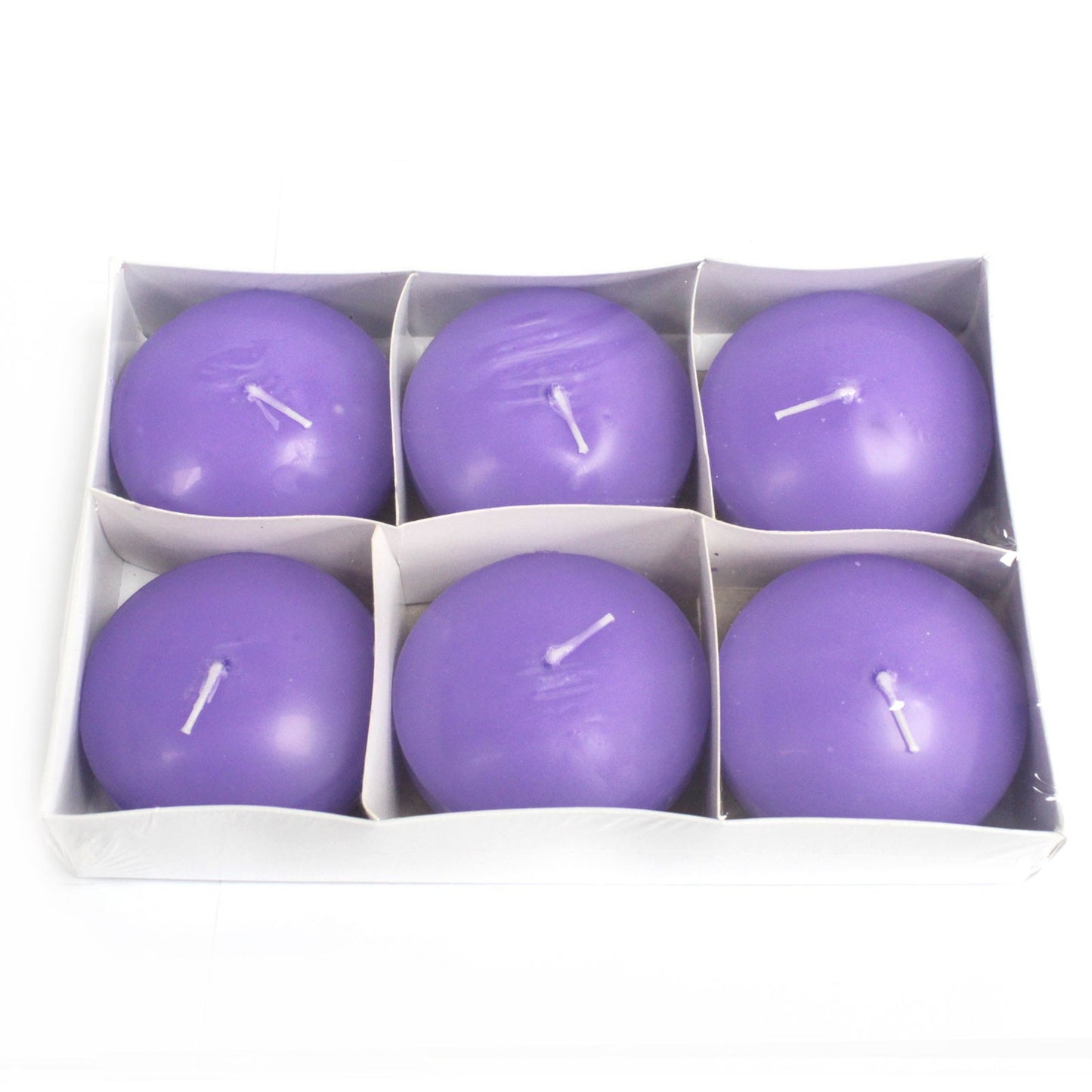 3x Large Lilac Floating Candles On Water - Ideal for Weddings Décor