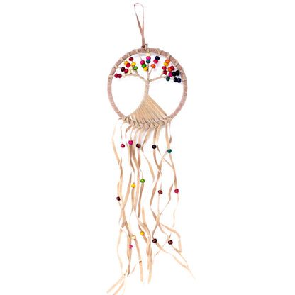 6x Tree of Life Dreamcatcher - 12cm Assorted, Handmade Home Decor