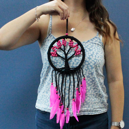 6x Tree of Life Dreamcatcher - 16cm Assorted, Handmade Home Decor