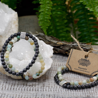 Amazonite Magnetic Gemstone Bracelet 