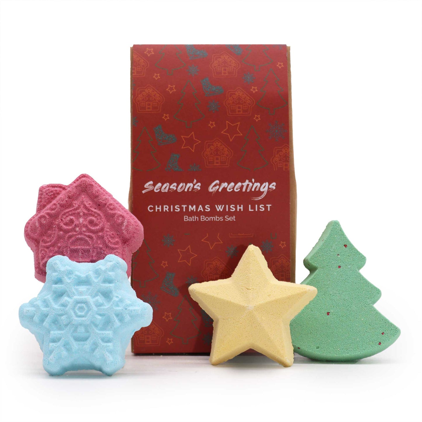 Christmas Wish List Christmas Festive Bath Bombs Gift Set - Nova Mart