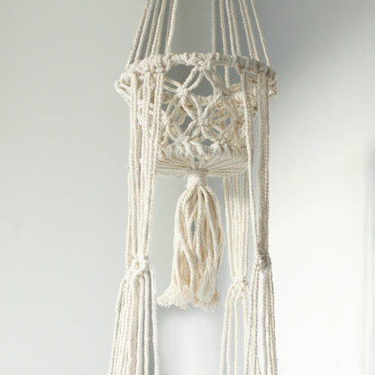 Double Macrame Pot Holder - Stylish Hanging Plant Holder for Home