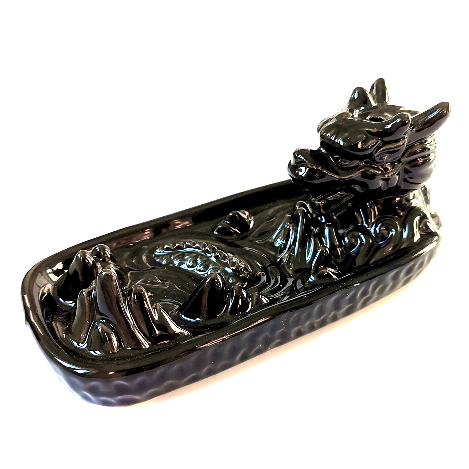 Dragon in Mountain Backflow Incense Burner