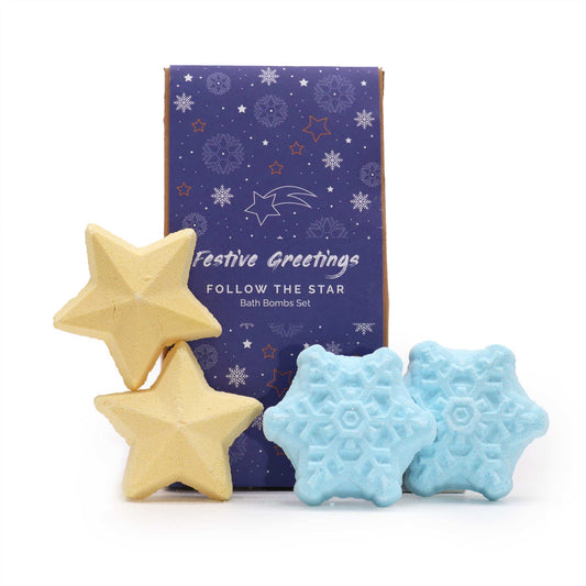 Follow The Star Christmas Festive Bath Bombs Gift Set - Nova Mart