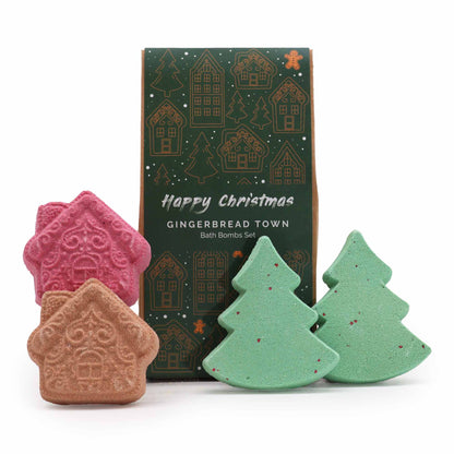 Gingerbread Christmas Festive Bath Bombs Gift Set -Nova Mart