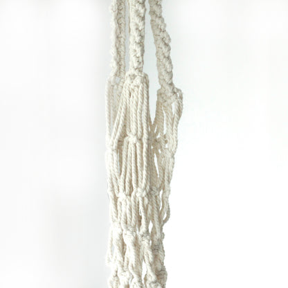 Large Extra Long Macrame Pot Holder for Plants - Boho Home Decor