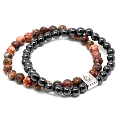 Leopard Skin Magnetic Gemstone Bracelet