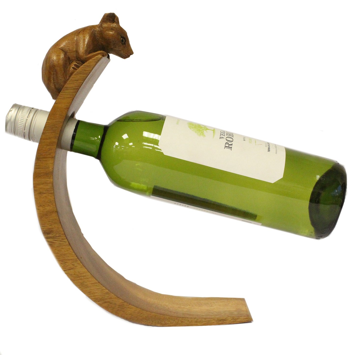 Mouse Balance Wine Bottle Holder – Whimsical & Unique Bar Decor