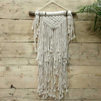 Natural Abundance Macrame Wall Hanging - Boho Chic Home Decor