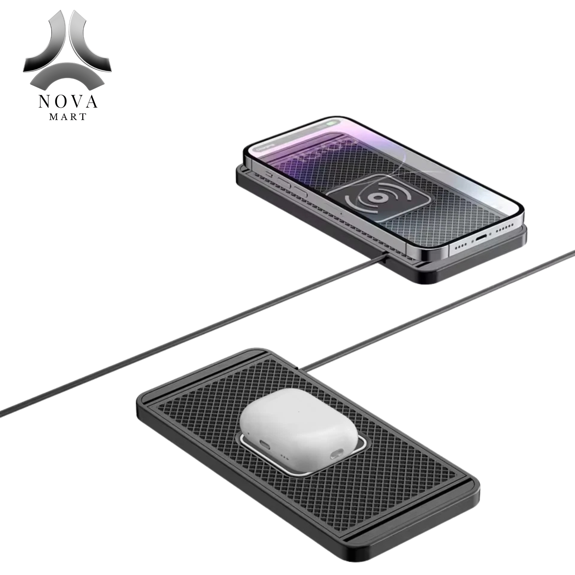 Wireless Car Phone Charger Fast Charging Pad Mat For iPhone Samsung Universal